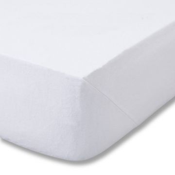 Cearceaf alb din flanelă cu elastic 90x190 cm Brushed – Catherine Lansfield