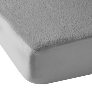 Cearceaf gri din micropluș/cocolino cu elastic 185x200 cm Thermal Sherpa – Catherine Lansfield