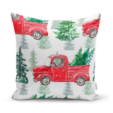Față de pernă 43x43 cm cu model de Crăciun Full Ride – Mila Home