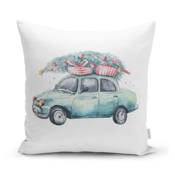 Față de pernă 43x43 cm cu model de Crăciun Full Ride – Mila Home