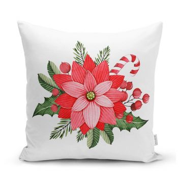 Față de pernă 43x43 cm cu model de Crăciun – Mila Home