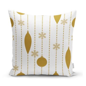 Față de pernă 43x43 cm cu model de Crăciun – Mila Home