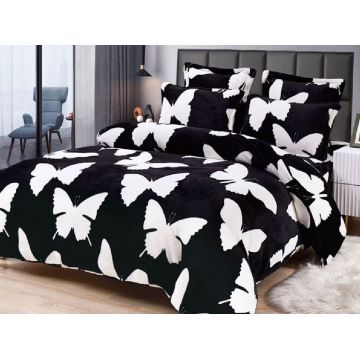 Lenjerie cocolino cu elastic 180x200 Black Sky(Cocolino)
