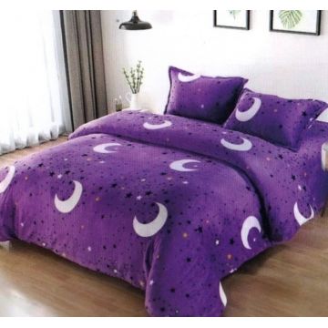 Lenjerie cocolino cu elastic 180x200 Cosmic Velvet (Cocolino)