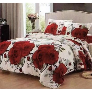 Lenjerie cocolino cu Elastic 180x200 Rose (Cocolino)