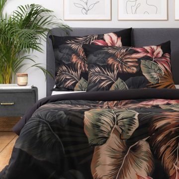 Lenjerie de pat dubla Fonce, Homla, 3 piese, 160x200 cm, microfibra din poliester, multicolor
