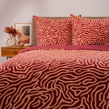 Lenjerie de pat King Size Hypnotic, Homla, 3 piese, 200x220 cm, microfibra din poliester, multicolor