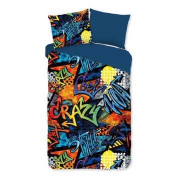Lenjerie de pat pentru copii din microfibră pentru pat de o persoană, extinsă 140x220 cm Jeff – Good Morning