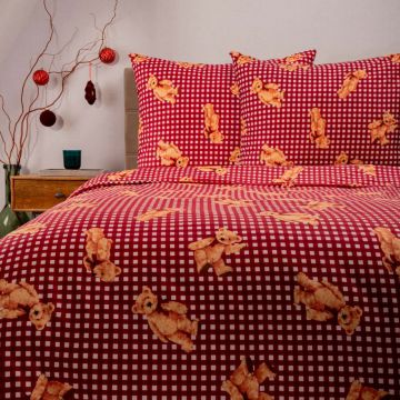 Lenjerie de pat pentru o persoana Nallar, Homla, 2 piese, 140x200 cm, microfibra din poliester, multicolor