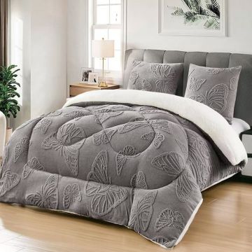 Pilota Cocolino Groasa cu Blanita Buffy V25 Dark Grey, 4.5kg, 200x230