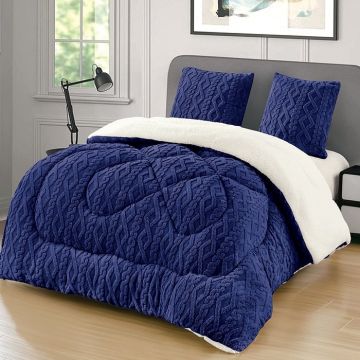 Pilota Cocolino Groasa cu Blanita Wave V21 Albastru, 4.5kg, 200x230