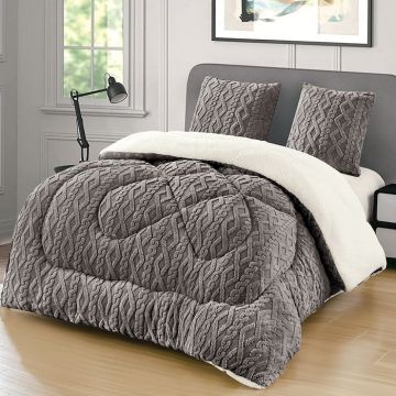 Pilota Cocolino Groasa cu Blanita Wave V26 Dark Grey 4.5kg, 200x230