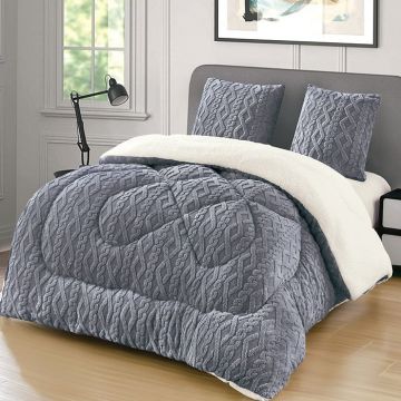 Pilota Cocolino Groasa cu Blanita Wave V27 Grey 4.5kg, 200x230