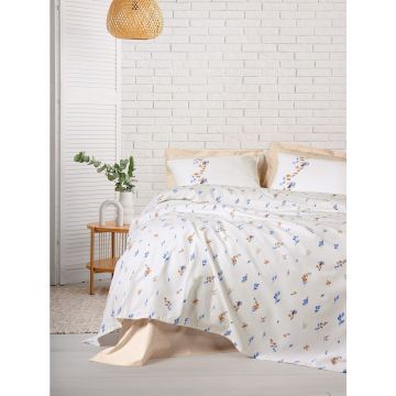 Set cuvertura pique dubla, L'essentiel Maison, Feliz, Roz somon Set cuvertura pique dubla, L'essentiel Maison, Feliz, Roz somon