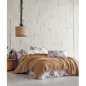 Set cuvertura pique dubla, L'essentiel Maison, Mona v2, Galben mustar Set cuvertura pique dubla, L'essentiel Maison, Mona v2, Galben mustar