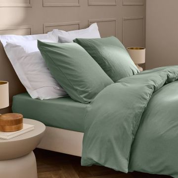 Cearceaf verde 140x190 cm Linella – douceur d'intérieur