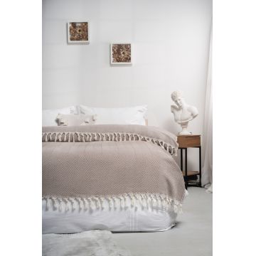 Cuvertura matlasata dubla, Balıksırtı - Brown, ICF Bedroom, Bumbac Cuvertura matlasata dubla, Balıksırtı - Brown, ICF Bedroom, Bumbac
