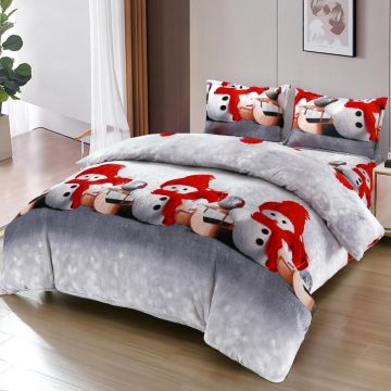 Lenjerie Craciun cu Elastic 180x200 Merry V7 (Cocolino)