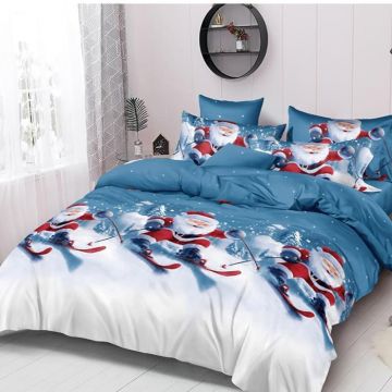 Lenjerie Craciun Winter V13 6 Piese (Finet)