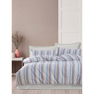 Lenjerie de pat dubla 3 piese, L'essentiel Maison, Zagreb, Bumbac;Poliester, Rosu albastru Lenjerie de pat dubla 3 piese, L'essentiel Maison, Zagreb, Bumbac;Poliester, Rosu albastru