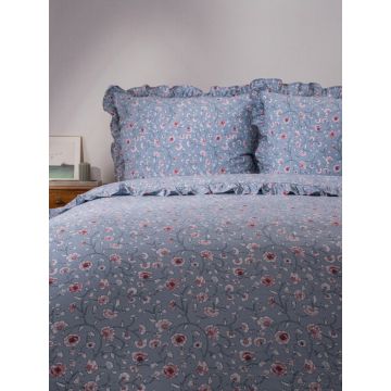 Lenjerie de pat dubla Julia, Homla, 3 piese, 160x200 cm, bumbac, multicolor