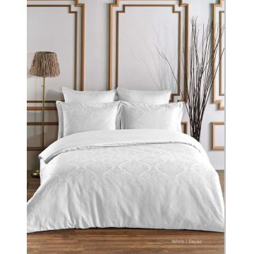 Lenjerie de pat dubla, L'essentiel Maison, Damask, Alb Lenjerie de pat dubla, L'essentiel Maison, Damask, Alb