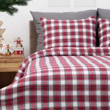 Lenjerie de pat dubla Nilsa, Homla, 3 piese, 160x200 cm, bumbac, multicolor Lenjerie de pat dubla Nilsa, Homla, 3 piese, 160x200 cm, bumbac, multicolor