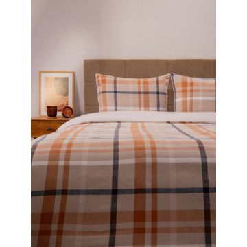 Lenjerie de pat King Size, Alyssa, Homla, 3 piese, 200x220 cm, bumbac, multicolor