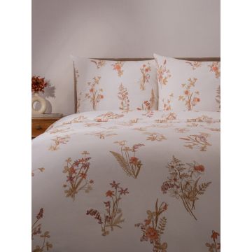 Lenjerie de pat King Size, Vittoria, Homla, 3 piese, 200x220 cm, bumbac, multicolor