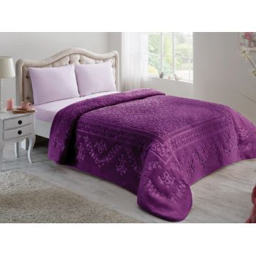 Patura Emboss Amira Mov 220x240 cm