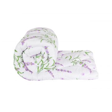 Pilota matlasata Lavanda Confort Somnart, 140x200 cm, 500 g, microfibra, iarna, foarte groasa