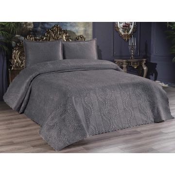 Set Cuvertura Pat Dublu Model Velica Anthracite