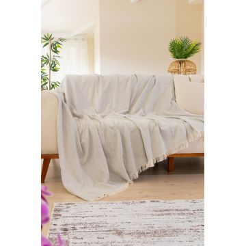 Cuvertura pentru Canapea Model Woven Cozy Grey