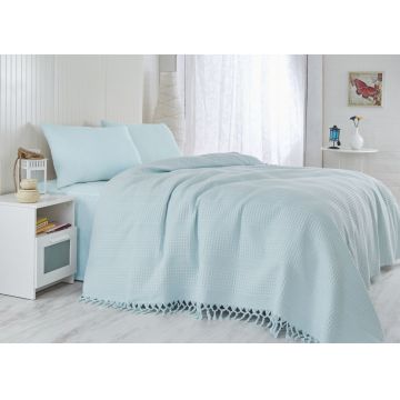 Cuvertura Pled pentru pat dublu Model Light Blue
