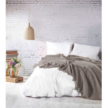 Cuvertura Pled pentru pat dublu Model Mona Mink
