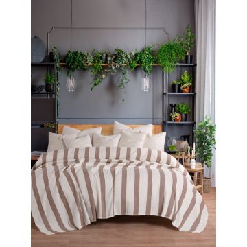 Cuvertura Pled pentru pat dublu Model Porto Camel