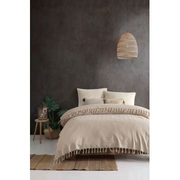 Cuvertura Pled pentru pat dublu Model Sidney Beige