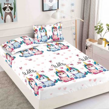 Husa Din Bumbac Tip Finet Cu Elastic 1 Persoana, MeU