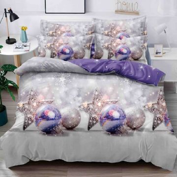 Lenjerie 1 Persoana Mos Craciun Jolly V19 (Finet)