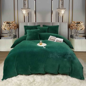 Lenjerie 2 Persoane Pat cu Elastic, 6 Piese, Cocolino Blanita Iepure cu Broderie