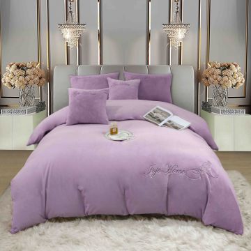 Lenjerie 2 Persoane Pat cu Elastic, 6 Piese, Cocolino Blanita Iepure cu Broderie