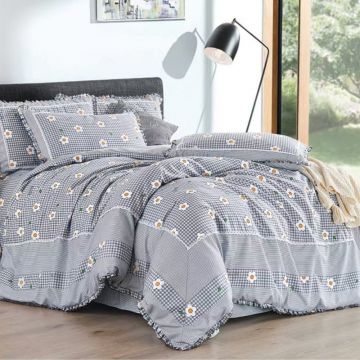 Lenjerie cu Broderie si Volanase Daisy, 4 Piese (Finet)