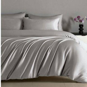 Lenjerie cu elastic 180x200cm, Smooth V2 Silver