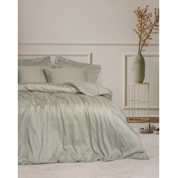 Lenjerie de pat dublu, Bambus Model Bamboo Stripe Beige