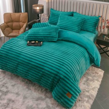 Lenjerie Pat Dublu Cocolino 4 Piese, cu Elastic ,   Moale si Calduroasa