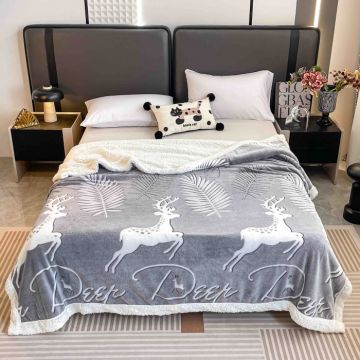 Patura Cocolino Cu Blanita 200x230cm - Deer