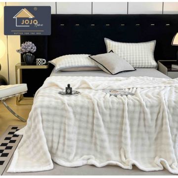 Patura Cocolino Cu Bordura Alba - Alb Laptic