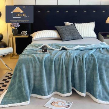 Patura Cocolino Cu Bordura Alba - Albastru