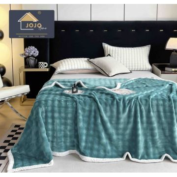 Patura Cocolino Cu Bordura Alba - Turquoise