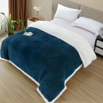 Patura Cocolino cu Fermoar si Blanita ,   Fluturi 3D